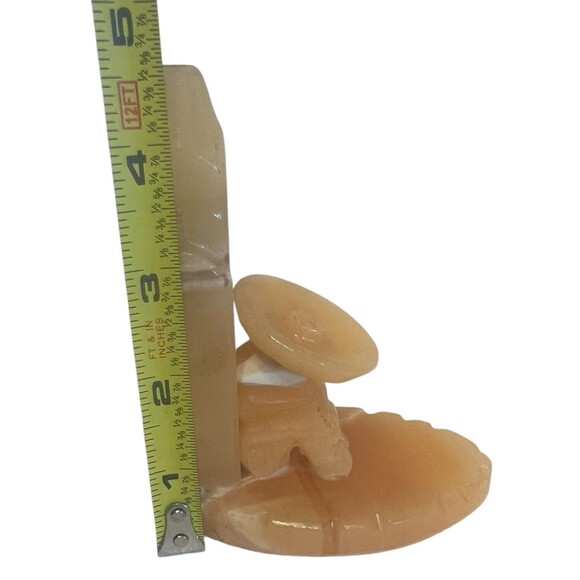 Vintage Onyx Toothpick Holder Cactus Sombrero Man Rare Siesta Decor Mexico - Picture 3 of 8